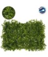 GLOBOSTAR® FERN 78401 Τεχνητό Πάνελ Φυλλωσιάς - Κάθετος Κήπος Γάλιο, Φτέρη, Γκι & Γρασίδι - Πράσινο - Μ60 x Π9 x Υ40cm